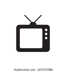 TV-SYMBOL, FERNSEHER ICON-VEKTORILLUSTRATION