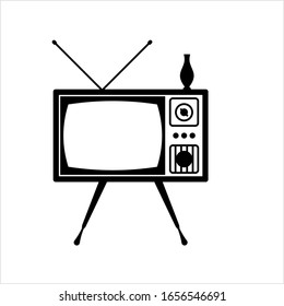 Icono de televisión, Icono de televisión Ilustración de arte vectorial