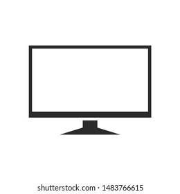 TV icon template color editable. TV symbol vector sign isolated on white background.