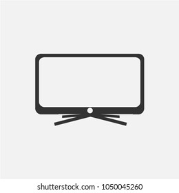 Tv Icon in trendy flat style isolated on grey background. Television symbol for your web site design, logo, app, UI. Vector illustration, EPS10.