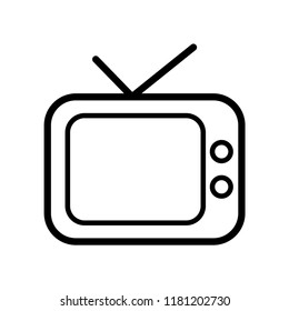 Tv Icon in trendy flat style isolated on white background. Television symbol for your web site design, logo, app, UI. Vector illustration, EPS10