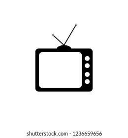 Tv Icon in trendy flat style isolated on grey background. Television symbol for your web site design, logo, app, UI. Vector illustration, EPS10.