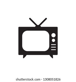 TV icon in trendy flat style 