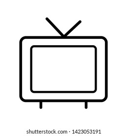 Tv Icon in trendy flat style isolated on white background