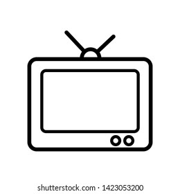 Tv Icon in trendy flat style isolated on white background