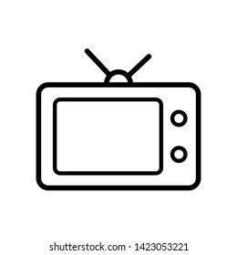 Tv Icon in trendy flat style isolated on white background