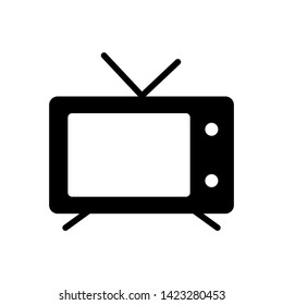 Tv Icon in trendy flat style isolated on white background