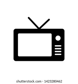 Tv Icon in trendy flat style isolated on white background