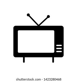 Tv Icon in trendy flat style isolated on white background