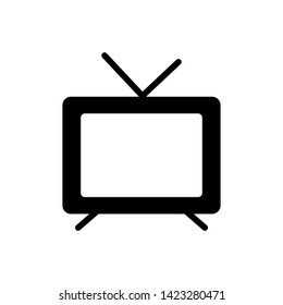 Tv Icon in trendy flat style isolated on white background