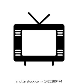 Tv Icon in trendy flat style isolated on white background