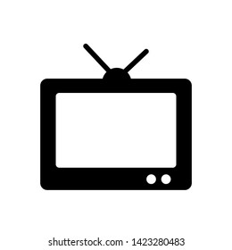 Tv Icon in trendy flat style isolated on white background