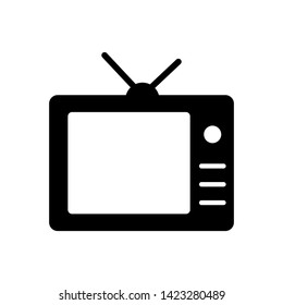 Tv Icon in trendy flat style isolated on white background