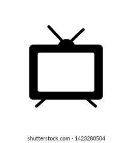 Tv Icon in trendy flat style isolated on white background