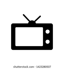 Tv Icon in trendy flat style isolated on white background