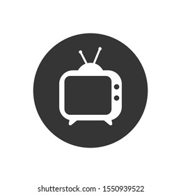 TV icon. Tv Icon in trendy flat style isolated on gray background. Television symbol for your web site design, logo, app, UI. Vector illustration