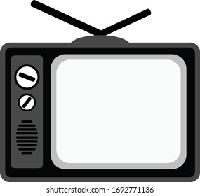 Tv Icon in trendy flat style isolated on grey background. Television symbol for your web site design, logo, app, UI. Vector illustration, EPS10.