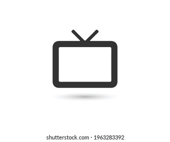 Tv Icon in trendy flat style isolated on white background. Television symbol for your web site design, logo, app, UI. Vector illustration, EPS 10.
