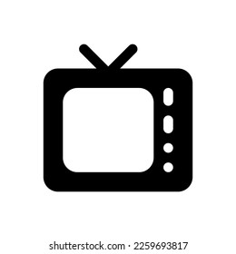 TV icon in trendy flat style isolated on gray background. Television symbol for your website design, logo, app, UI. Vector illustration, EPS10.