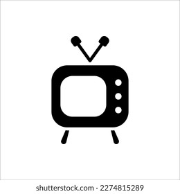 Tv Icon in trendy flat style isolated on white background. Television symbol for your web site design, logo, app, UI. Vector illustration, EPS10.