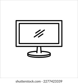 Tv Icon in trendy flat style isolated on white background. Television symbol for your web site design, logo, app, UI. Vector illustration, EPS10.