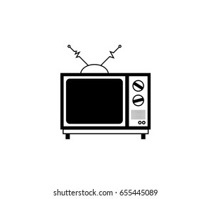 TV Icon in trendy flat style isolated on grey background. Television symbol for your web site design, logo, app, UI. Vector illustration, EPS10.