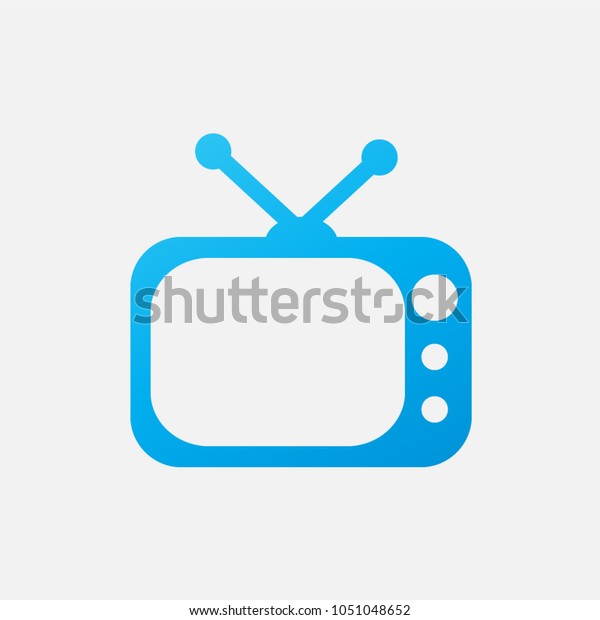 Tv Icon in trendy flat style
isolated on grey background. Television symbol for your web site
design, logo, app, UI. Vector illustration,
EPS10.