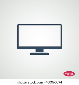 TV icon, vector best flat icon, EPS