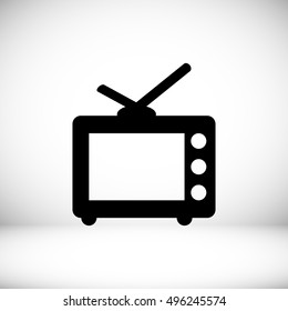 TV icon, vector best flat icon, EPS