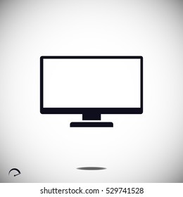 TV icon, vector best flat icon, EPS