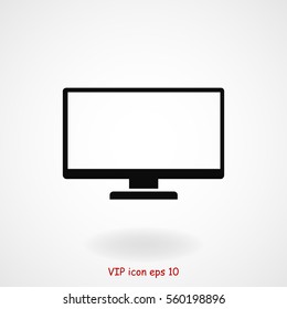 TV icon, vector best flat icon, EPS