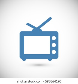 TV icon, vector best flat icon, EPS