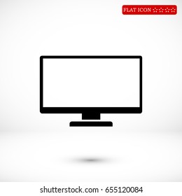 TV icon, vector best flat icon, EPS
