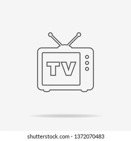 Tv icon. Vector concept illustration for design.