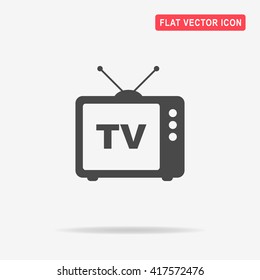 Tv icon. Vector concept illustration for design.