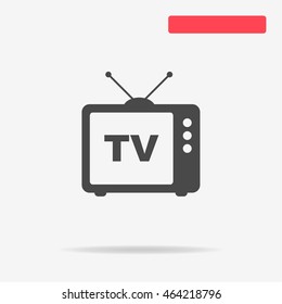 Tv icon. Vector concept illustration for design.