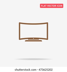Tv icon. Vector concept illustration for design.