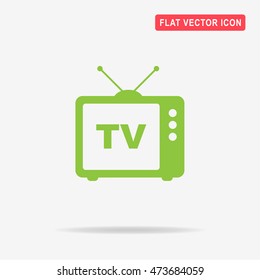 Tv icon. Vector concept illustration for design.