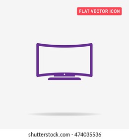 Tv icon. Vector concept illustration for design.