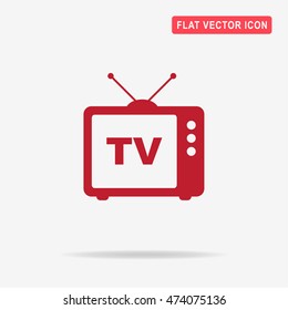 Tv icon. Vector concept illustration for design.
