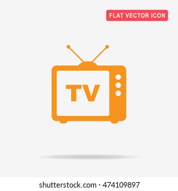 Tv icon. Vector concept illustration for design.