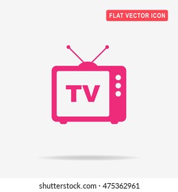 Tv icon. Vector concept illustration for design.