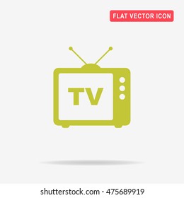 Tv icon. Vector concept illustration for design.