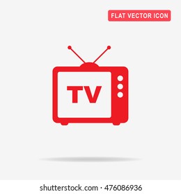 Tv icon. Vector concept illustration for design.