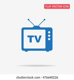 Tv icon. Vector concept illustration for design.
