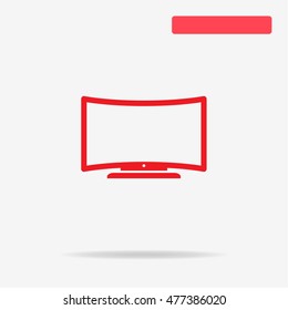 Tv icon. Vector concept illustration for design.