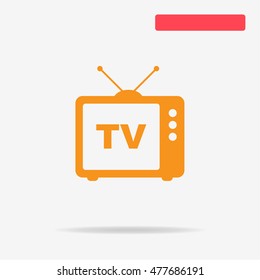 Tv icon. Vector concept illustration for design.