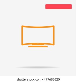 Tv icon. Vector concept illustration for design.