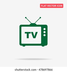 Tv icon. Vector concept illustration for design.