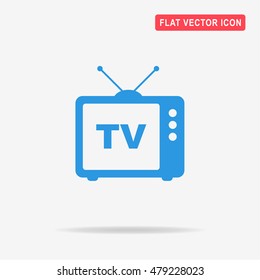 Tv icon. Vector concept illustration for design.